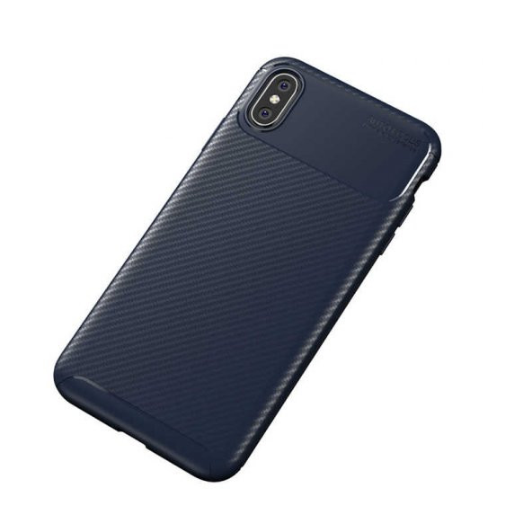Apple iPhone XS Max 6.5 Kılıf Antişok Carbon Regnor Antişok Carbon Silikon - 3