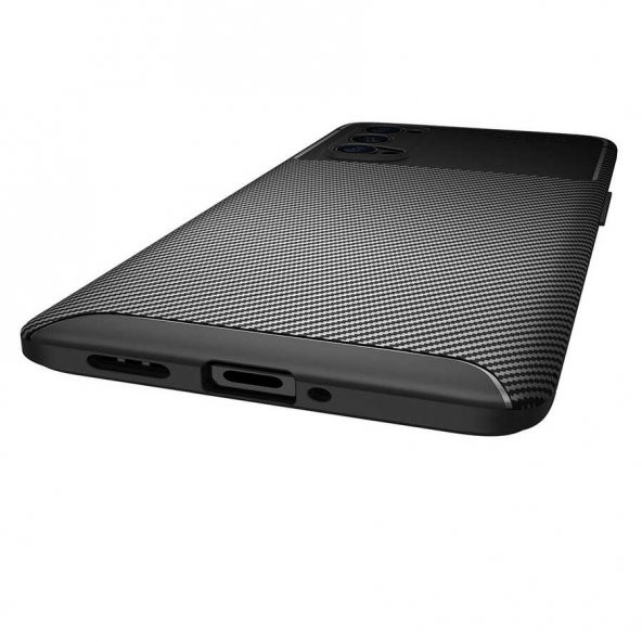 Oppo Reno 4 Pro 4G Kılıf Antişok Carbon Desenli Regnor Silikon Kapak - 9