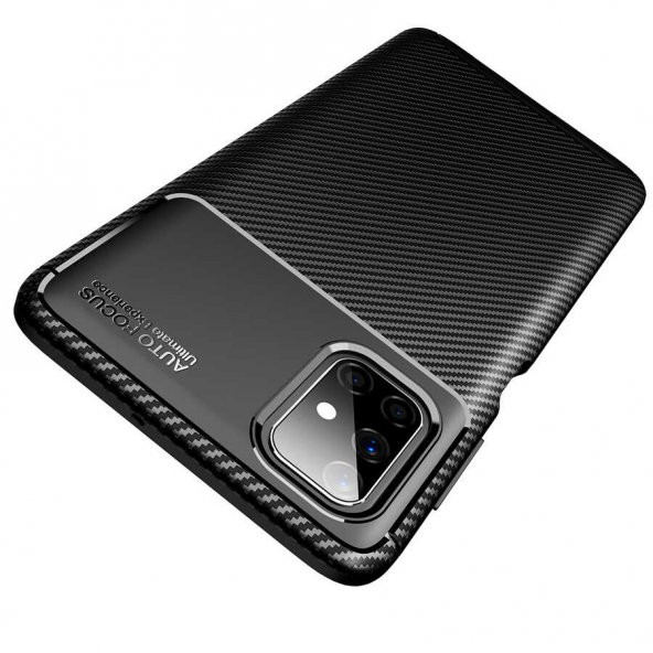 Samsung Galaxy M51 Kılıf Antişok Carbon Desenli Regnor Silikon Kapak - 6