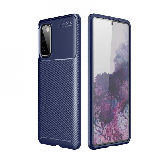 Samsung Galaxy S20 FE Kılıf Antişok Carbon Desenli Regnor Silikon Kapak - 3