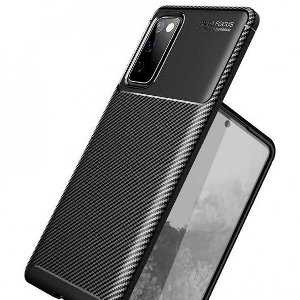 Samsung Galaxy S20 FE Kılıf Antişok Carbon Desenli Regnor Silikon Kapak - 5