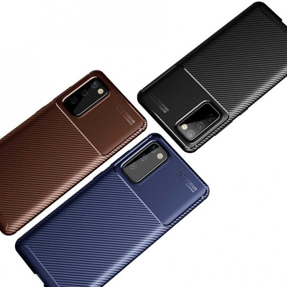 Samsung Galaxy S20 FE Kılıf Antişok Carbon Desenli Regnor Silikon Kapak - 7