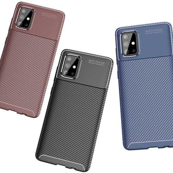 Samsung Galaxy M31S Kılıf Antişok Carbon Desenli Regnor Silikon Kapak - 9