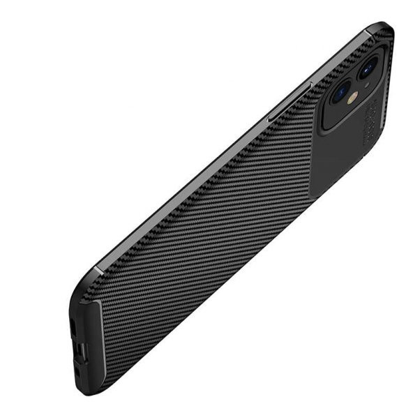 Apple iPhone 12 Kılıf Antişok Carbon Desenli Regnor Silikon Kapak - 10