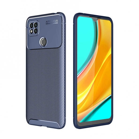 Xiaomi Redmi 9C Kılıf Antişok Carbon Desenli Regnor Silikon Kapak - 3