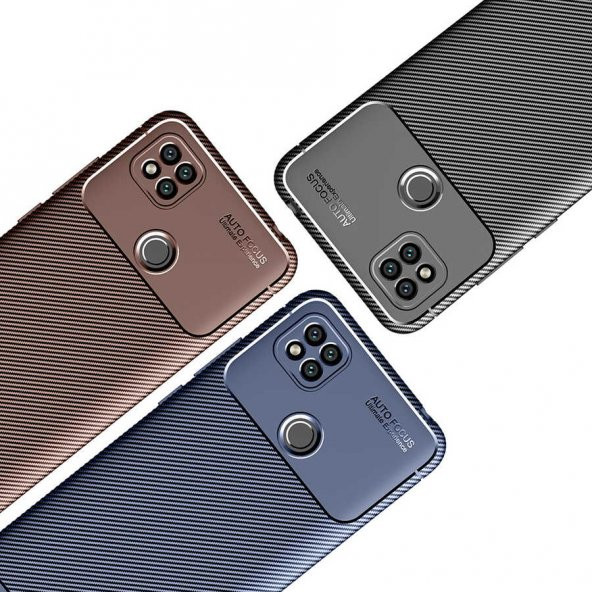 Xiaomi Redmi 9C Kılıf Antişok Carbon Desenli Regnor Silikon Kapak - 8