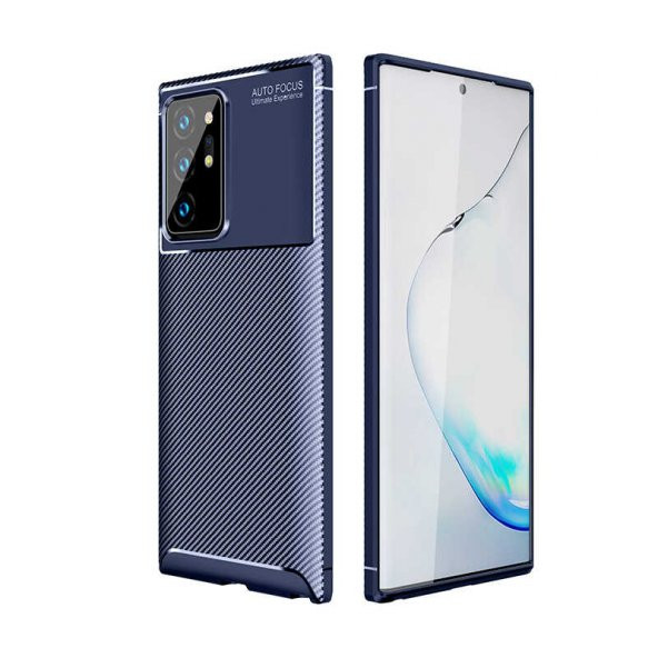 Samsung Galaxy Note 20 Ultra Kılıf Antişok Carbon Desenli Regnor Silikon Kapak
