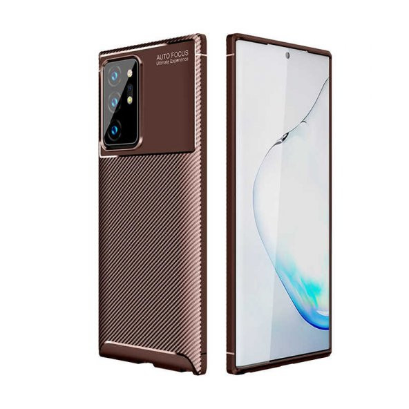 Samsung Galaxy Note 20 Ultra Kılıf Antişok Carbon Desenli Regnor Silikon Kapak - 4