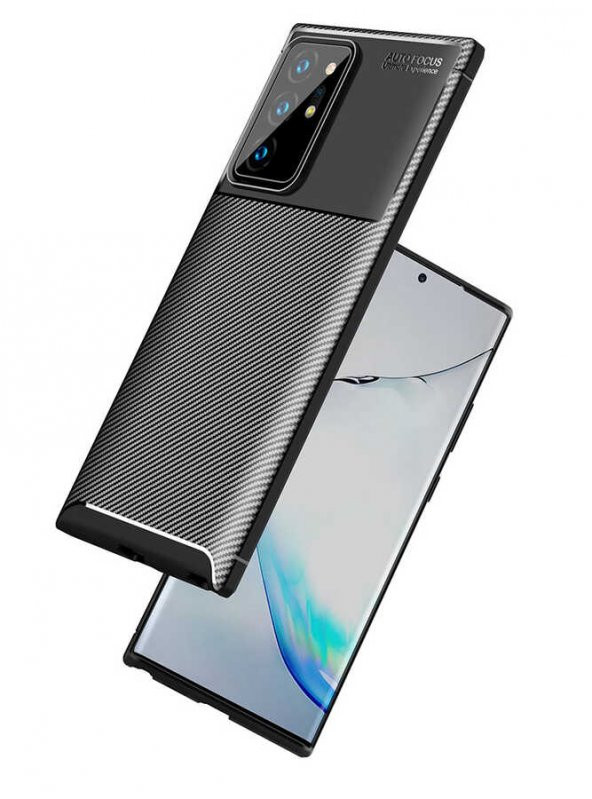 Samsung Galaxy Note 20 Ultra Kılıf Antişok Carbon Desenli Regnor Silikon Kapak - 5
