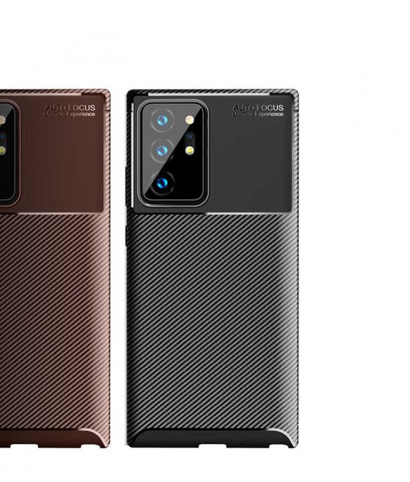 Samsung Galaxy Note 20 Ultra Kılıf Antişok Carbon Desenli Regnor Silikon Kapak - 6