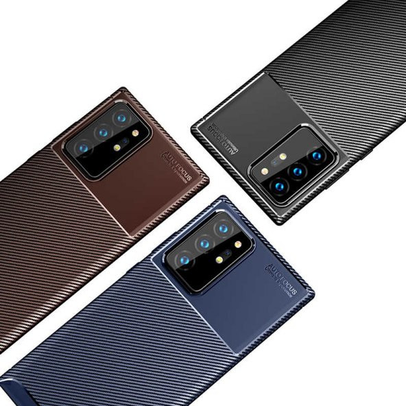 Samsung Galaxy Note 20 Ultra Kılıf Antişok Carbon Desenli Regnor Silikon Kapak - 8
