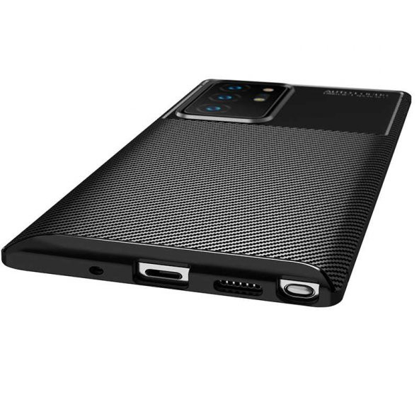 Samsung Galaxy Note 20 Ultra Kılıf Antişok Carbon Desenli Regnor Silikon Kapak - 10