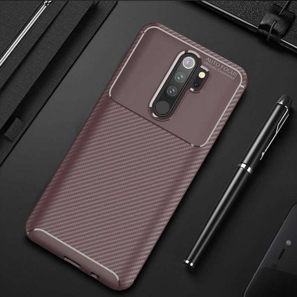 Xiaomi Redmi Note 8 Pro Kılıf Regnor Antişok Carbon Silikon Kapak - 8