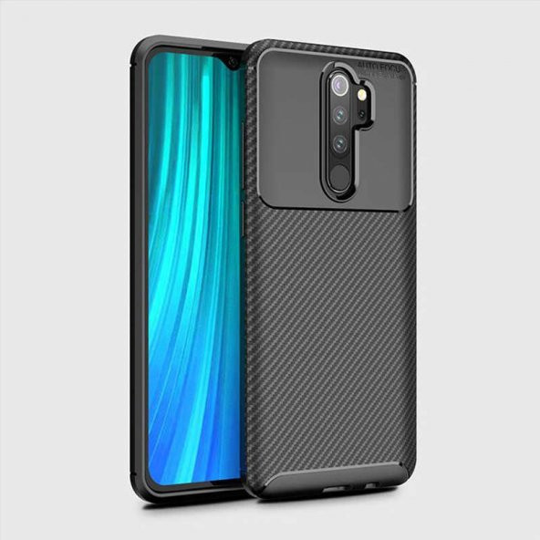 Xiaomi Redmi Note 8 Pro Kılıf Regnor Antişok Carbon Silikon Kapak - 10