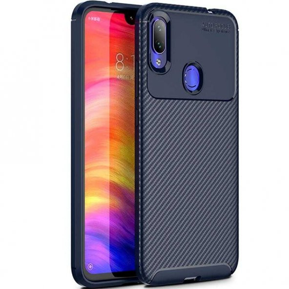 Xiaomi Redmi Note 7 Kılıf Regnor Antişok Carbon Silikon Kapak Kılıf - 8