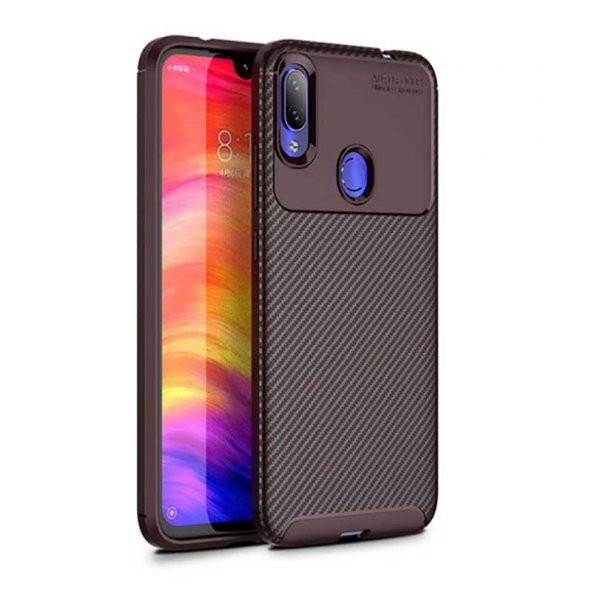 Xiaomi Redmi Note 7 Kılıf Regnor Antişok Carbon Silikon Kapak Kılıf - 9