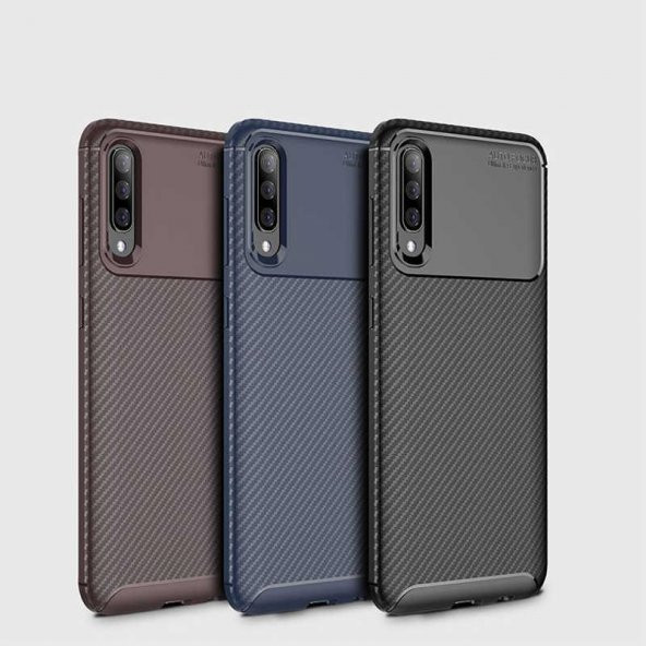 Samsung Galaxy A50 Kılıf Regnor Antişok Carbon Silikon Kapak Kılıf