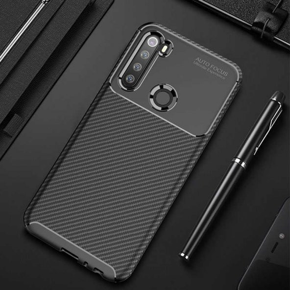 Xiaomi Redmi Note 8 Kılıf Antişok Carbon Regnor Antişok Carbon Silikon Kapak Kılıf - 5