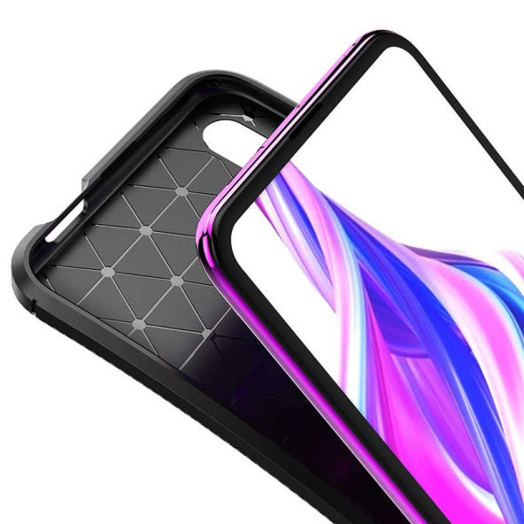 Huawei P Smart Pro 2019 Kılıf Antişok Carbon Regnor Antişok Carbon Silikon - 9