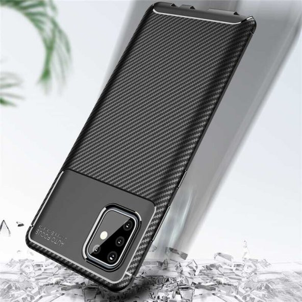 Samsung Galaxy A81 (Note 10 Lite) Kılıf Antişok Carbon Regnor Antişok Carbon Silikon - 7