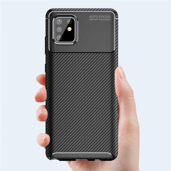 Samsung Galaxy A81 (Note 10 Lite) Kılıf Antişok Carbon Regnor Antişok Carbon Silikon - 8
