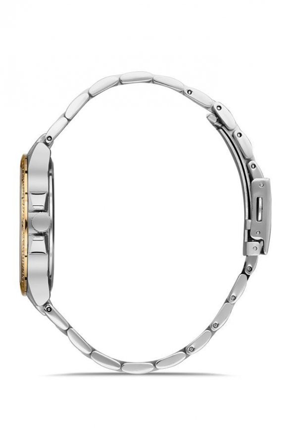 DANIEL KLEIN EDK.1.10036.5 BİLEKLİK HEDİYELİ YENİ SEZON SILVER GOLD KADIN KOL SAATİ - 2