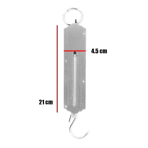 Pocket Balance 50 Kg El Kantarı Tartısı Mekanik Metal Terazi - 3