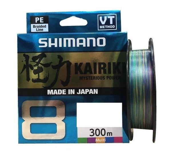 Shimano Kairiki 8 Kat Multi Color 300 mt İp Misina 0.28 MM