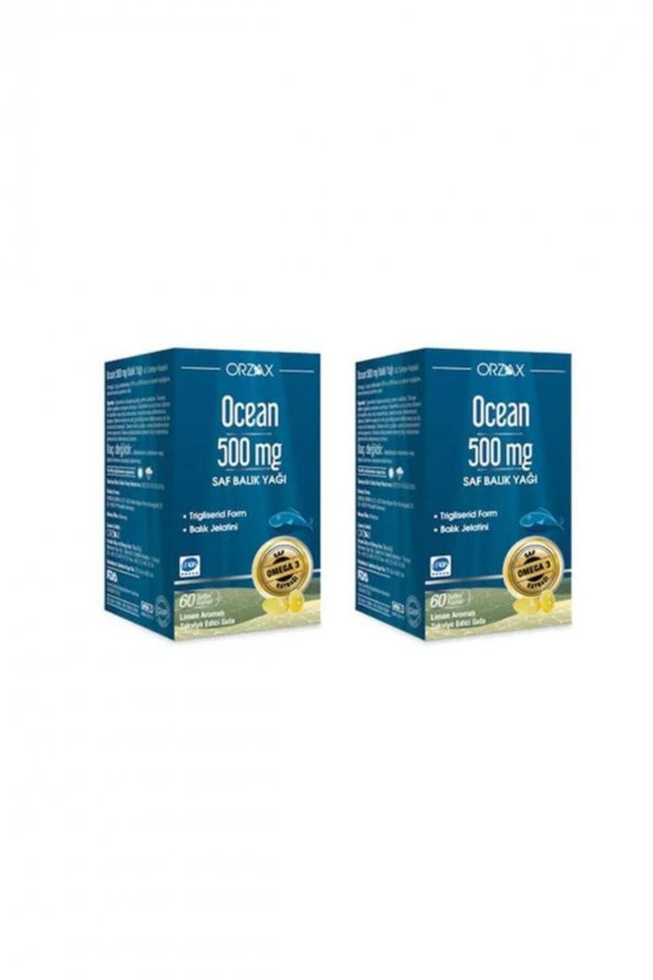 Ocean omega 3 500 Mg 60 Kapsül 2li Paket