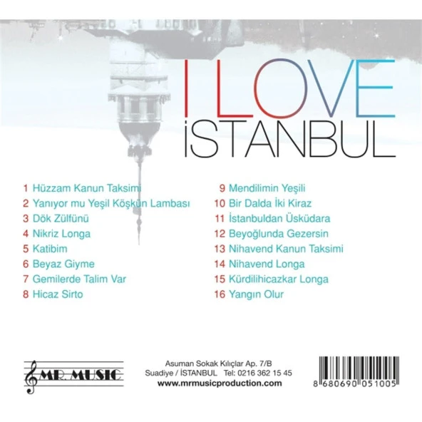 I Love İstanbul - Yaşayan Melodiler Vol. 1 Albümü (CD) - Resim 2