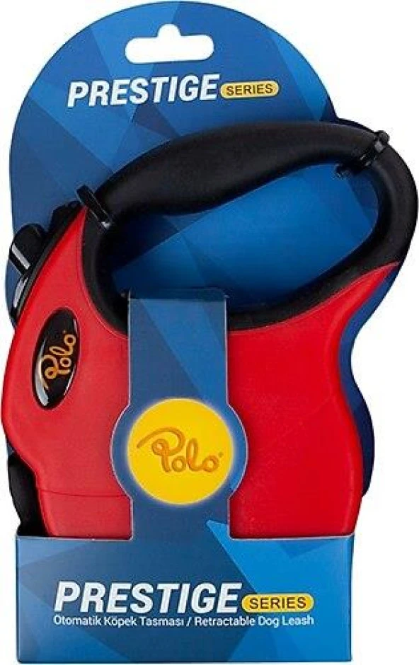 Polo Prestige Flexi Kırmızı Otomatik Köpek Tasma S 4M/10Kg