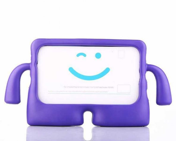Kupa Apple iPad Mini 5 Çocuk Tablet Kılıfı Yumuşak Dokulu Standlı Silikon Tam Koruma Kılıf