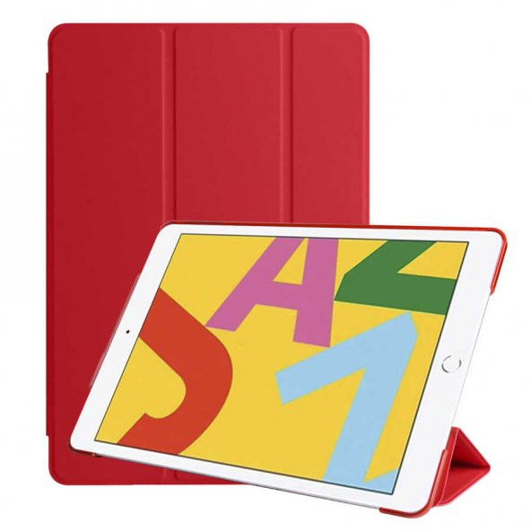 Kupa Apple iPad 10.2 2021 (9.Nesil) Kılıf Deri Görünüm Standlı Kapak Tam Koruma Tablet Kılıfı