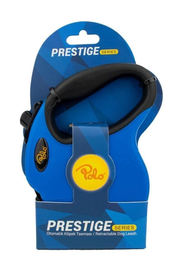 Polo Prestige Flexi Mavi Otomatik Köpek Tasma XS 3M/8Kg