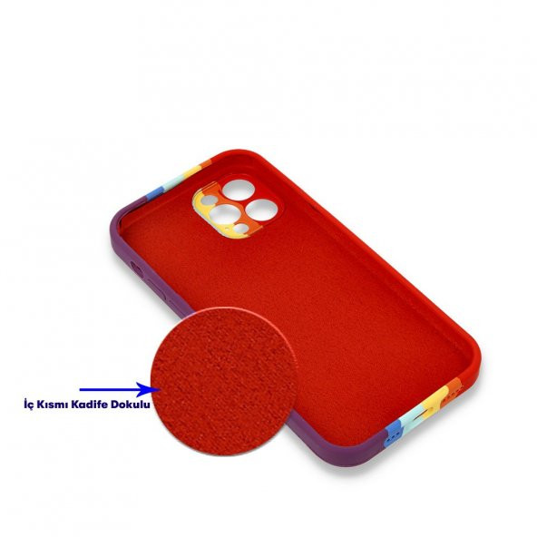 Kupa Apple iPhone 7 Plus Kılıf Kamera Korumalı İçi Kadife Süet Leke Tutmaz Renkli Silikon Kapak - Resim 2