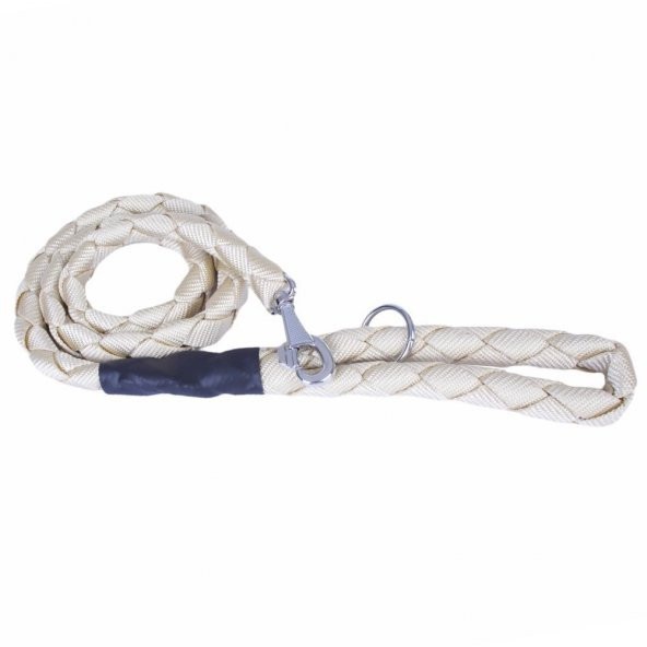 Doggie Dokumadan El Yapımı Örgülü Köpek Gezdirme Kayışı M-2,5x120cm K.Haki - 2