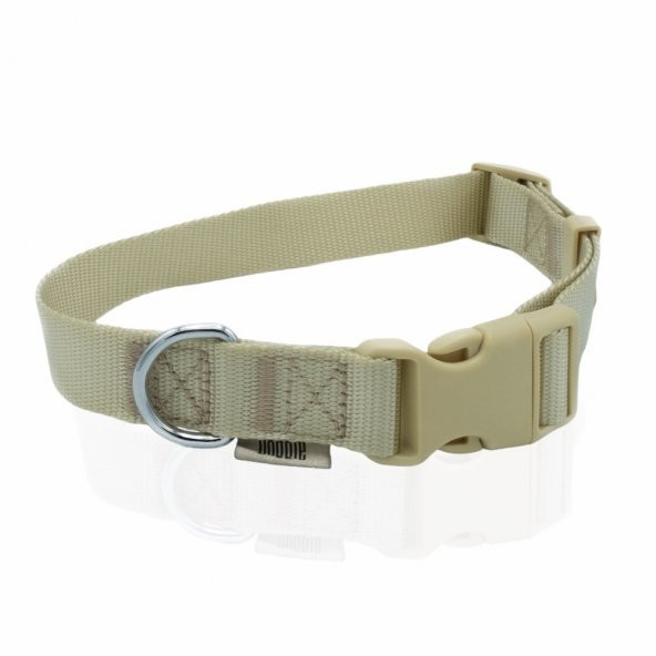 Doggie Ayarlanabilir Özellikli Dokumadan El Yapımı Köpek Boyun Tasması 2,5x40-50cm K.Haki - Resim 2