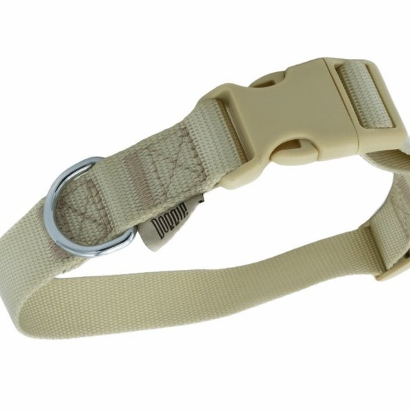 Doggie Ayarlanabilir Özellikli Dokumadan El Yapımı Köpek Boyun Tasması 2,5x40-50cm K.Haki - Resim 3