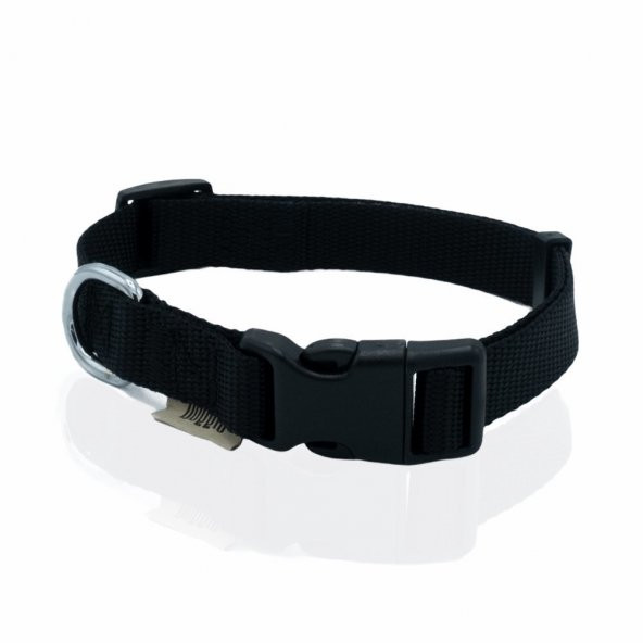 Doggie Ayarlanabilir Özellikli Dokumadan El Yapımı Köpek Boyun Tasması 2x30-45cm Siyah - 2