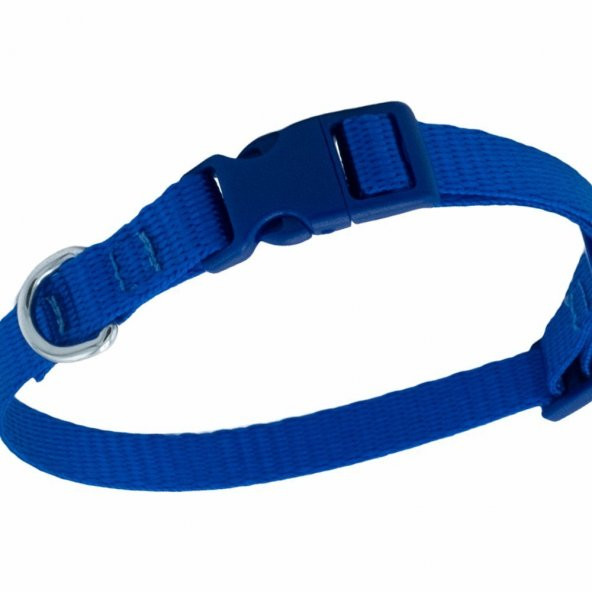 Doggie Ayarlanabilir Özellikli Dokumadan El Yapımı Köpek Boyun Tasması 1,5x25-40cm Royal Mavi - 3
