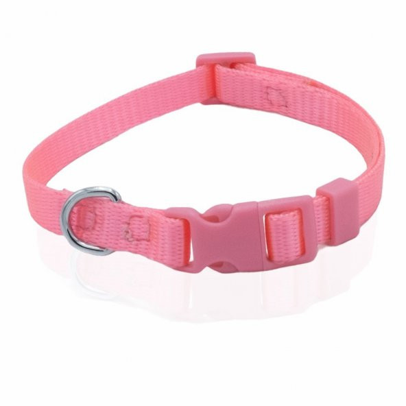 Doggie Ayarlanabilir Özellikli Dokumadan El Yapımı Köpek Boyun Tasması 1x20-30cm Pembe - 2