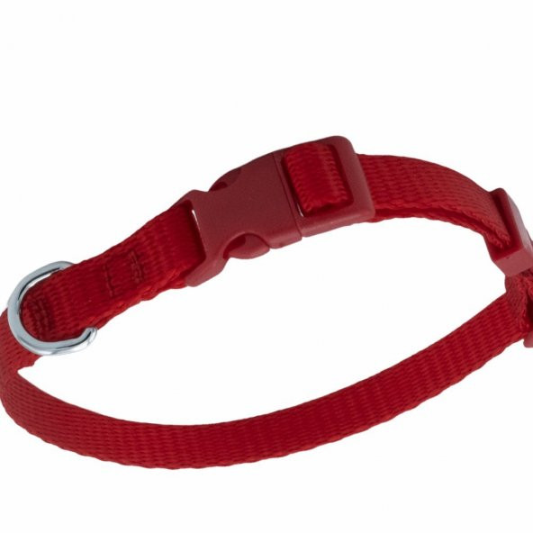 Doggie Ayarlanabilir Özellikli Dokumadan El Yapımı Köpek Boyun Tasması 1x20-30cm Kırmızı - 3