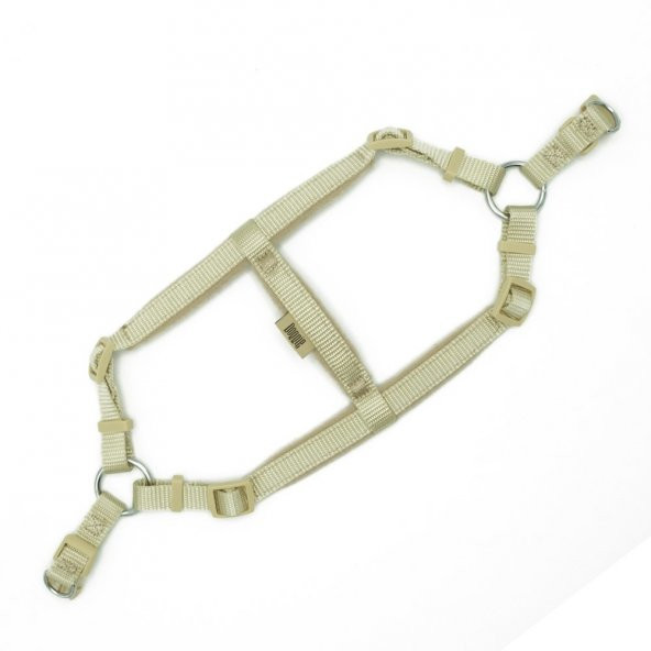 Doggie Polar Dokumadan El Yapımı Ronin Model Köpek Göğüs Tasması S-1,5x40-45cm K.Haki - 2