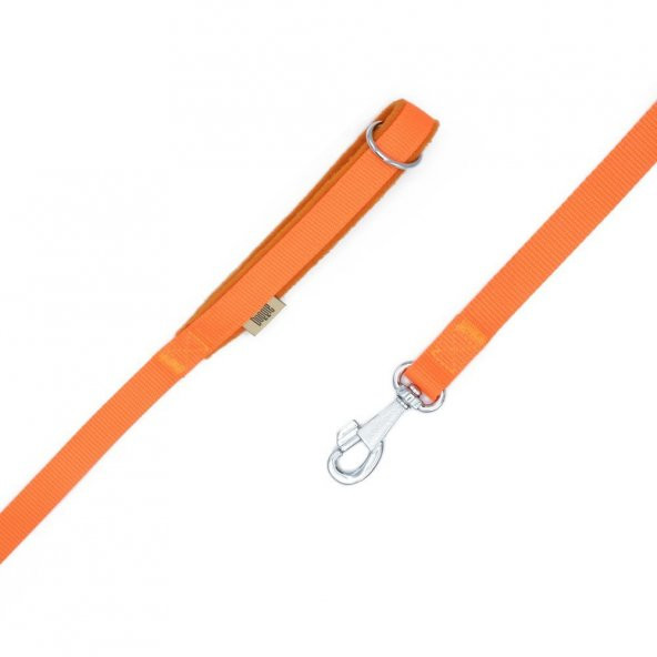 Doggie Polar Dokumadan El Yapımı Köpek Gezdirme Kayışı 2x140cm Turuncu - Resim 2
