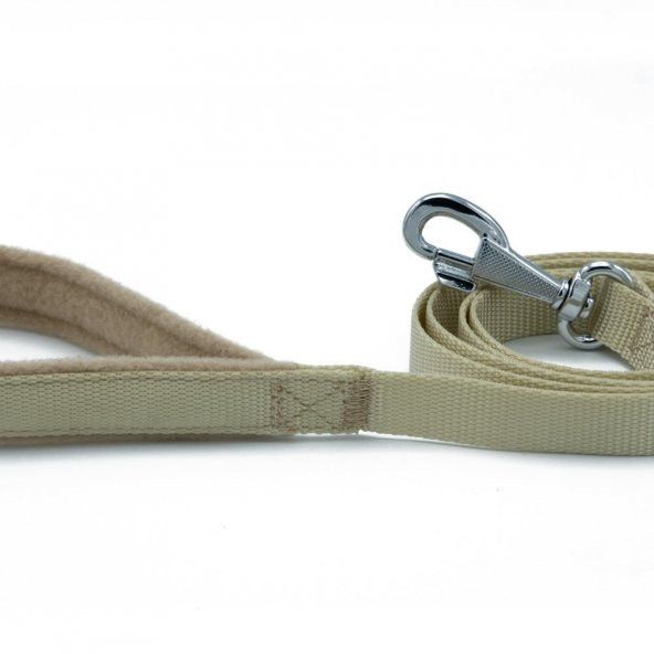 Doggie Polar Dokumadan El Yapımı Köpek Gezdirme Kayışı 2x140cm K.Haki/ - Resim 3