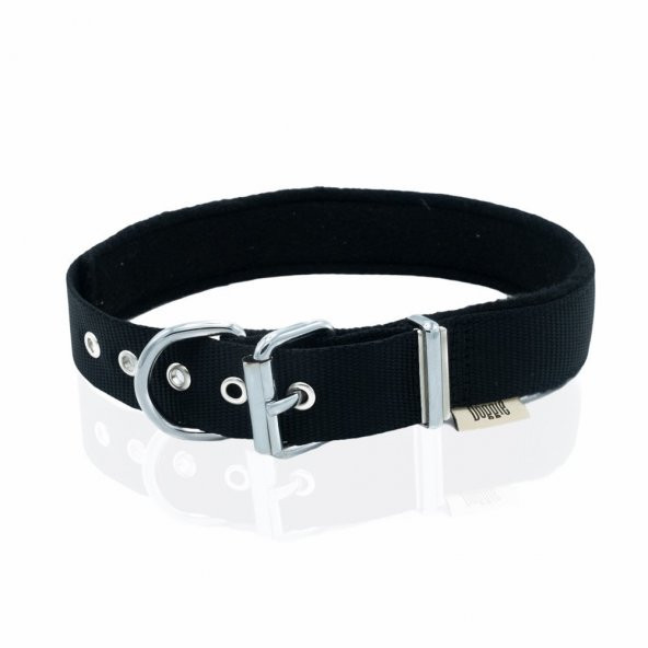 Doggie Polar Dokumadan El Yapımı Köpek Boyun Tasması 3x47-55cm Siyah - 3