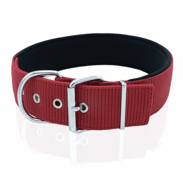 Doggie Elit Dokumadan El Yapımı Köpek Boyun Tasması 5x60-70cm Kırmızı - 3