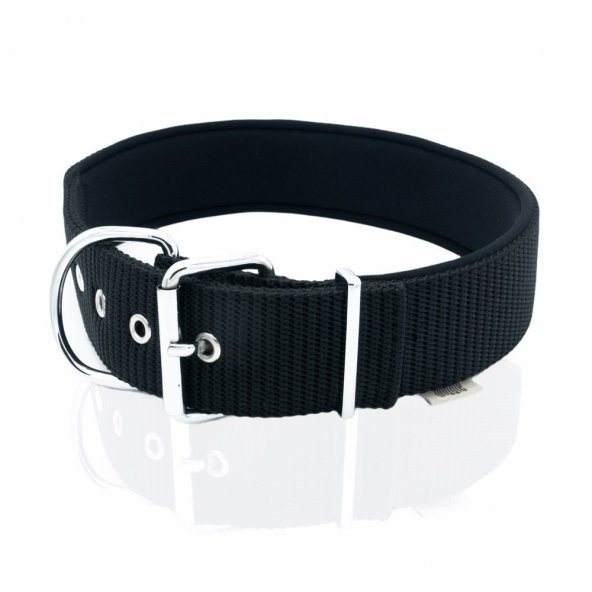 Doggie Elit Dokumadan El Yapımı Köpek Boyun Tasması 5x50-60cm Siyah/ - 3