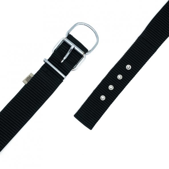 Doggie Elit Dokumadan El Yapımı Köpek Boyun Tasması 5x50-60cm Siyah/ - 4