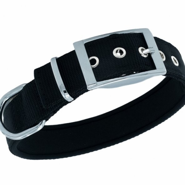 Doggie Elit Dokumadan El Yapımı Köpek Boyun Tasması 3x47-55cm Siyah - 2
